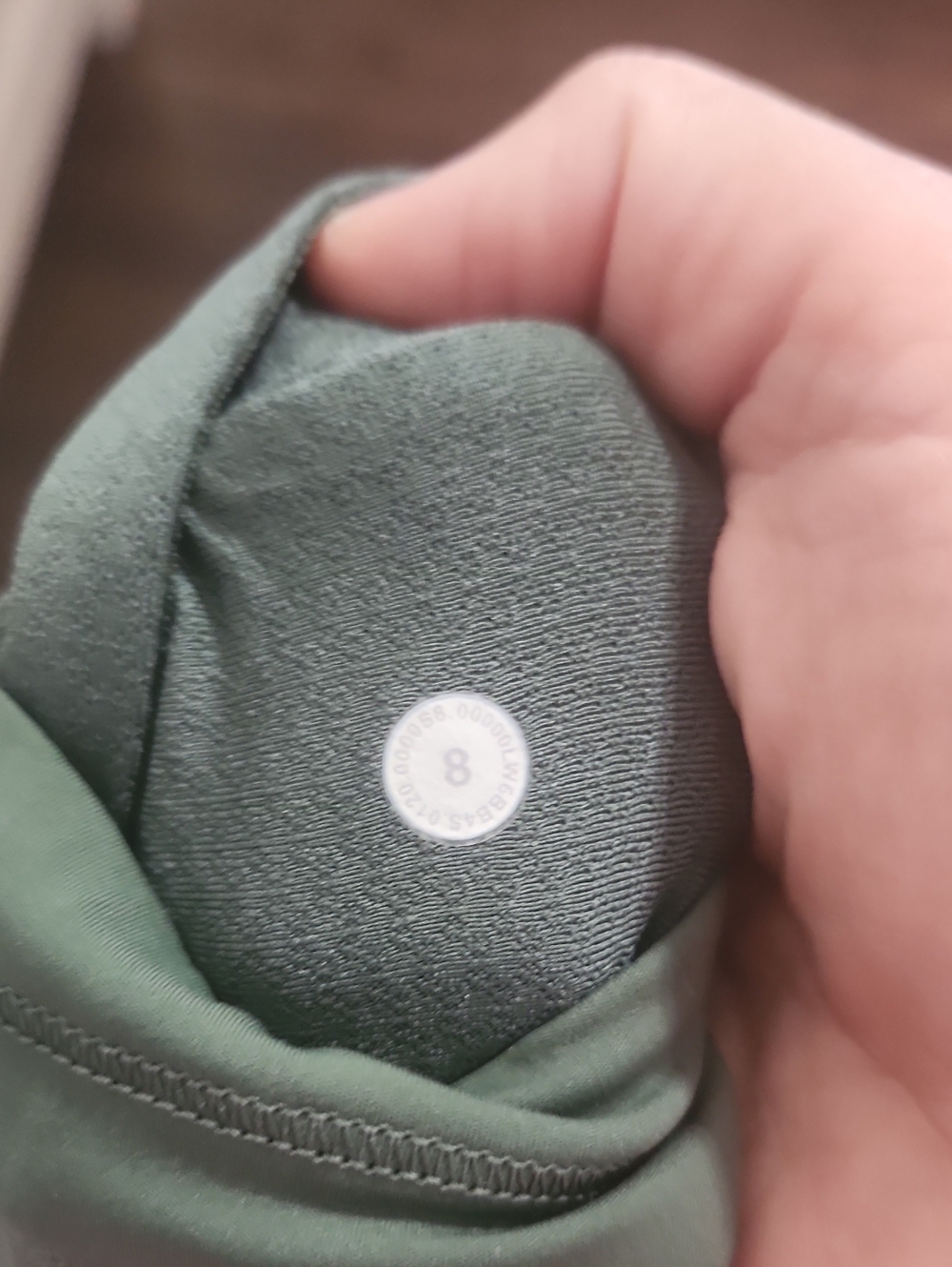 Lululemon High-Waist Olive Green Active Leggings - Picture 4 of 4
